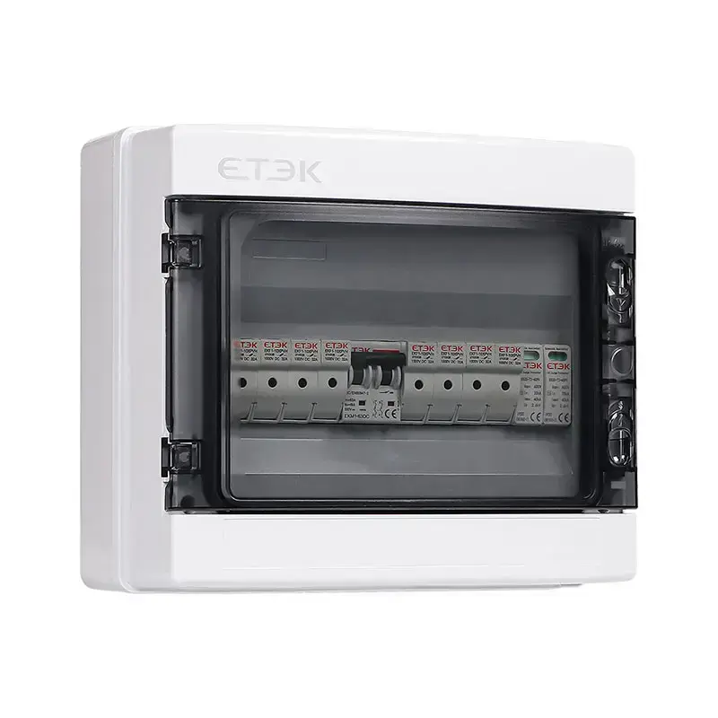 4-String Solar Combiner Box | 500V/1000V DC Protection with MCB
