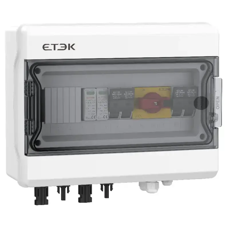 600V PV Combiner Box | 2 In 2 Out With DC Fuse+SPD+Isolator