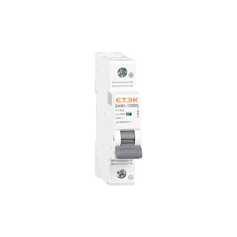 DC Circuit Breaker 125A | EKM1-125DC 10kA MCB for 250V-1000V Distribution