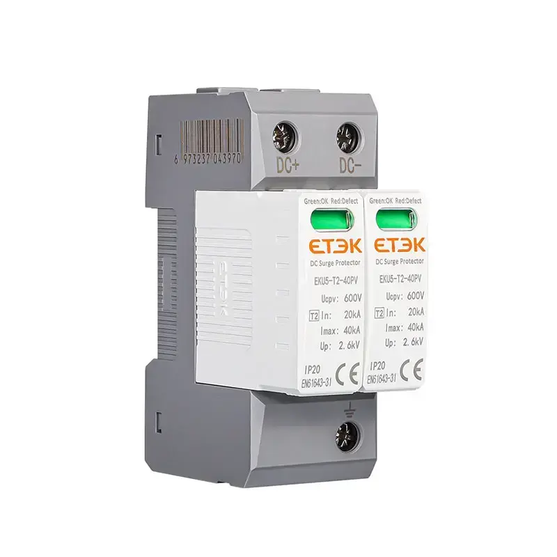40kA Solar DC SPD | 1500VDC Type 2 Surge Protection for PV Systems