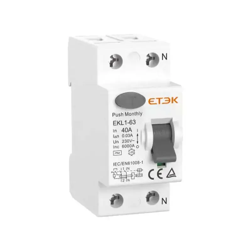 EKL1-63(H) Type EV RCCB | 6kA-10kA Electric Vehicle Protection