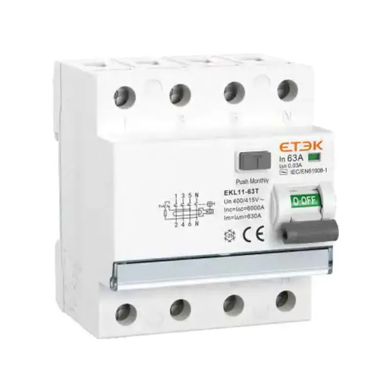 EKL11-63(H) Type A RCCB | 6kA-10kA Circuit Protection