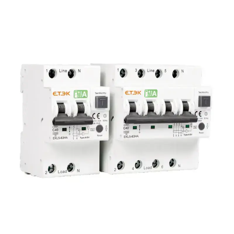 63A EV RCBO | AC30mA+DC6mA Protection Device