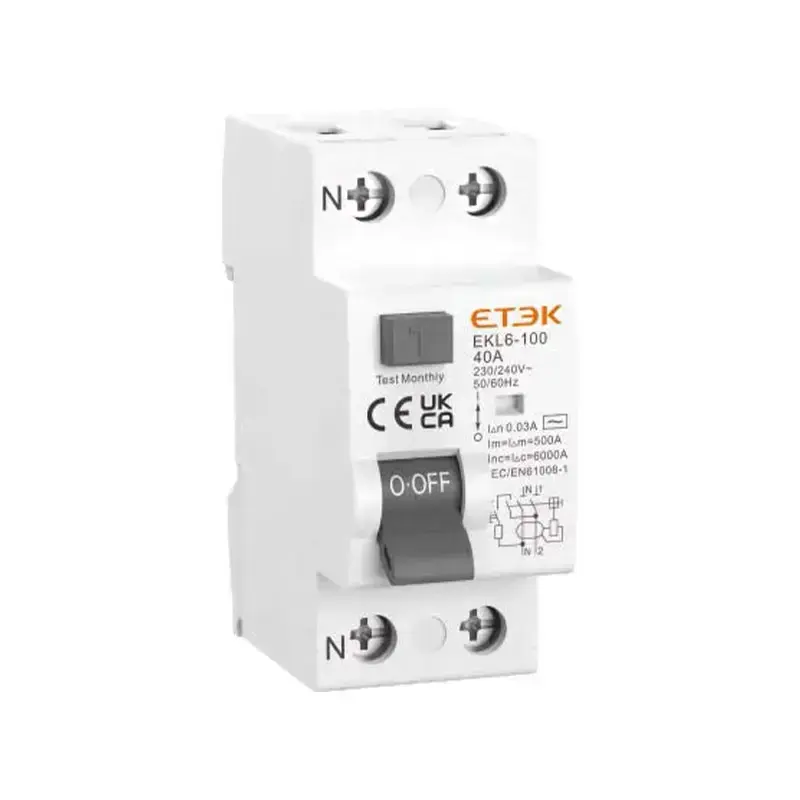 EKL6-100(H) RCCB | 6kA-10kA Residual Current Circuit Breaker