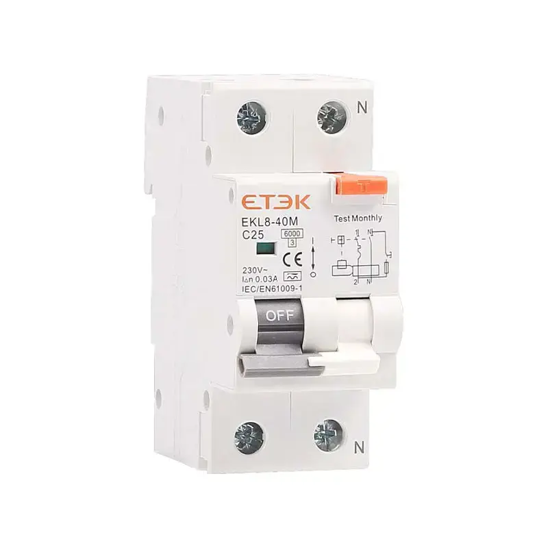 EKL8-40M RCBO | 6kA Type M Electromagnetic Protection