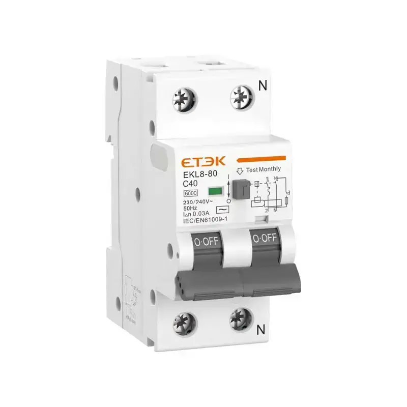 EKL8-80 RCBO | 6kA Type AC Circuit Protection | 80A