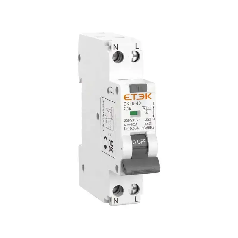 EKL9-40 RCBO | 6kA Breaking Capacity | 40A Circuit Protection