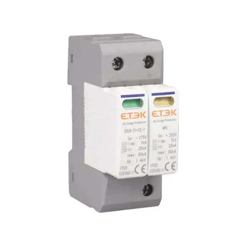 Lightning Surge Protector T1+T2 | 7kA SPD Protection Device Class I+II