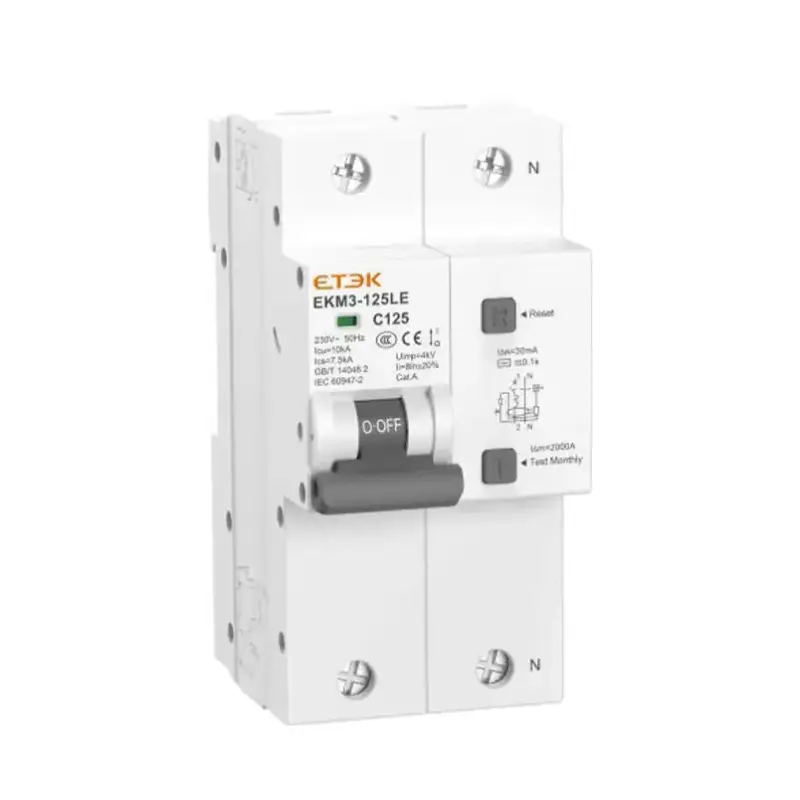 EKM3-125LE RCBO | 125A Single & Three Pole Protection